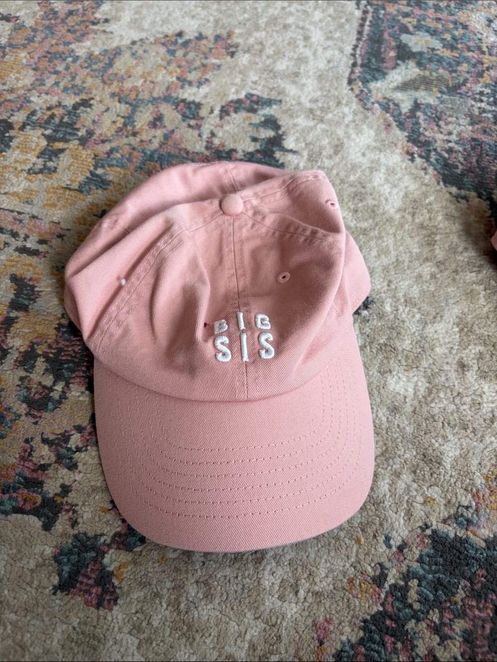 Pink "BIG SIS" Embroidered Baseball Cap